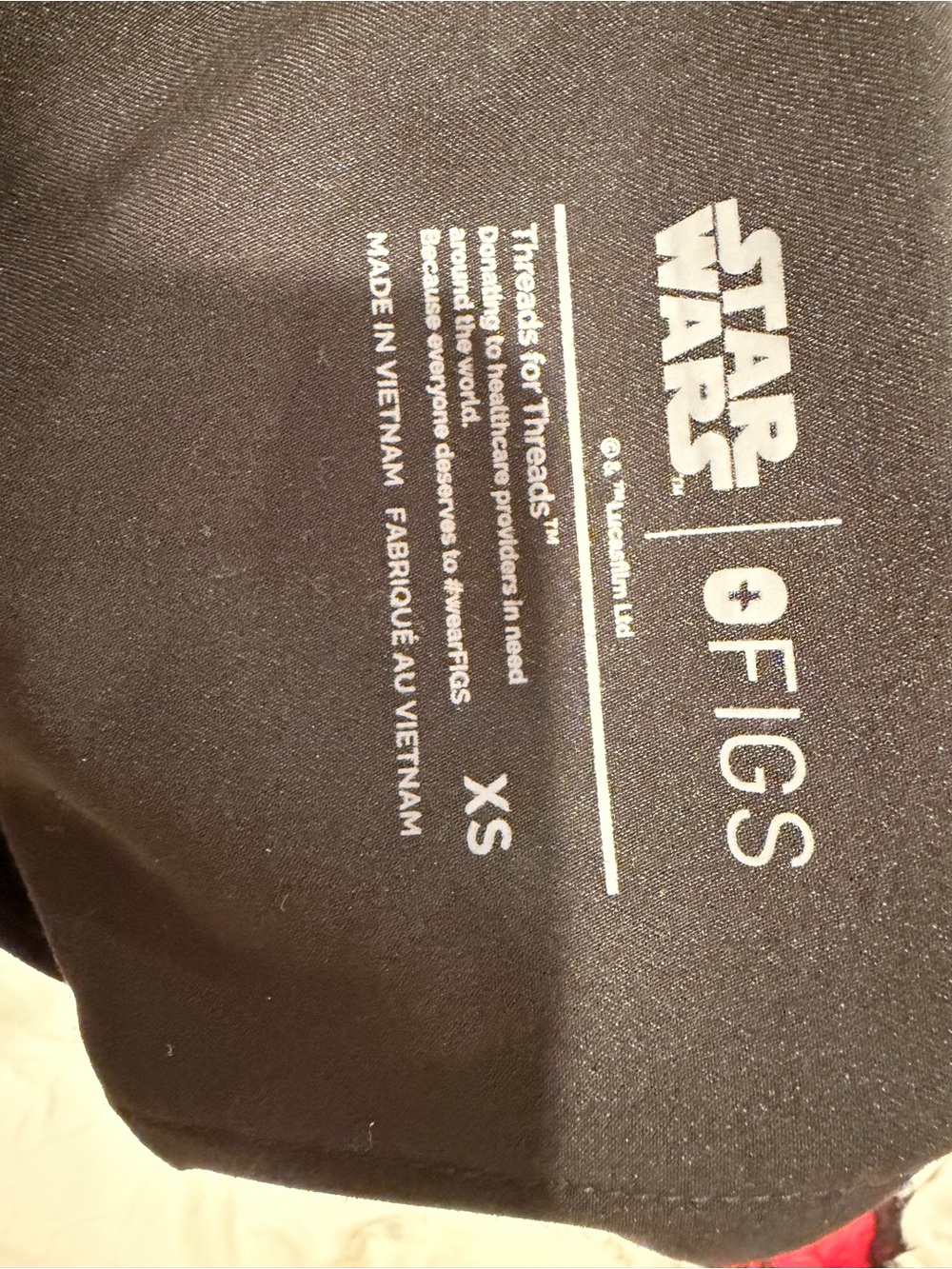 Star Wars Black Tee with White OFIGS Print